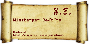 Wiszberger Beáta névjegykártya